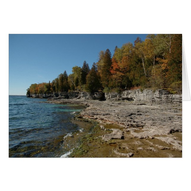 De herfst komt naar het Michiganmeer (Voorkant Horizontaal)