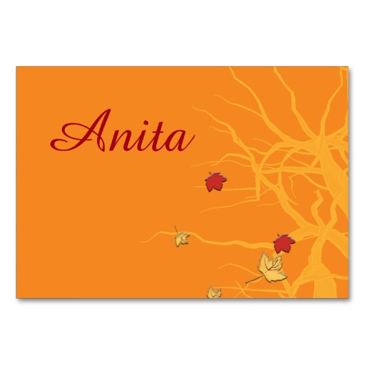 De herfst komt op zonsondergang kaart (Achterkant)