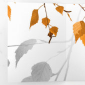 De herfst laat 2 drieluik wenskaart (Binnenzijde eerst)