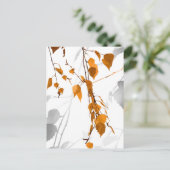 De herfst laat 2 feestdagenkaart (Staand voorkant)