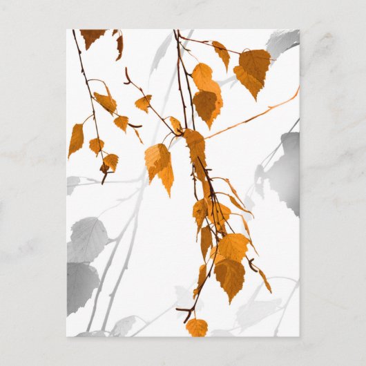 De herfst laat 2 feestdagenkaart (Voorkant)