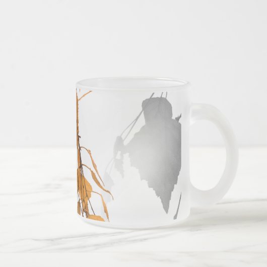 De herfst laat 2 matglas koffiemok (Rechts)