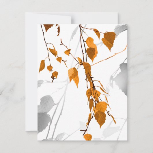 De herfst laat 2 notitiekaartje (Voorkant)