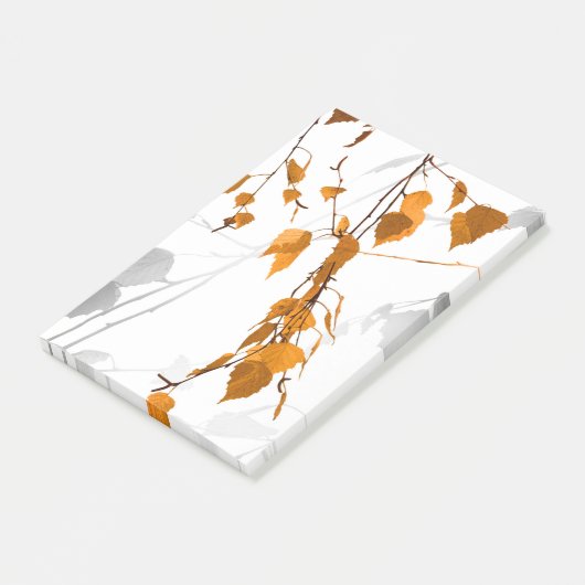 De herfst laat 2 post-it® notes (Schuin)