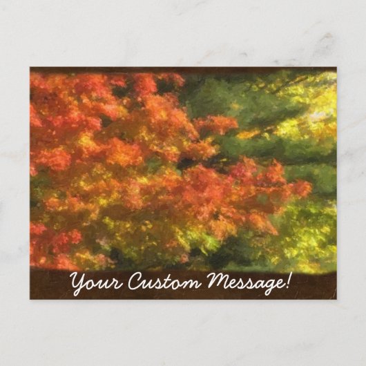 De herfst laat 7 briefkaart (Voorkant)