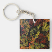 De herfst laat acryl Belangrijkste Ring over Sleutelhanger (voorkant)