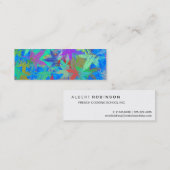 De herfst laat blauwe hemel mini visitekaartje (Voorkant / Achterkant)