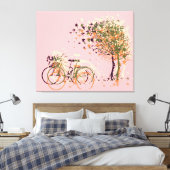 De herfst laat bomen #2 canvas afdruk (Insitu (Slaapkamer))