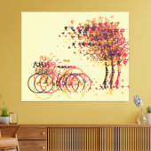 De herfst laat bomen #3 canvas afdruk (Insitu (Woonkamer))