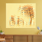 De herfst laat bomen #4 canvas afdruk (Insitu (Woonkamer))