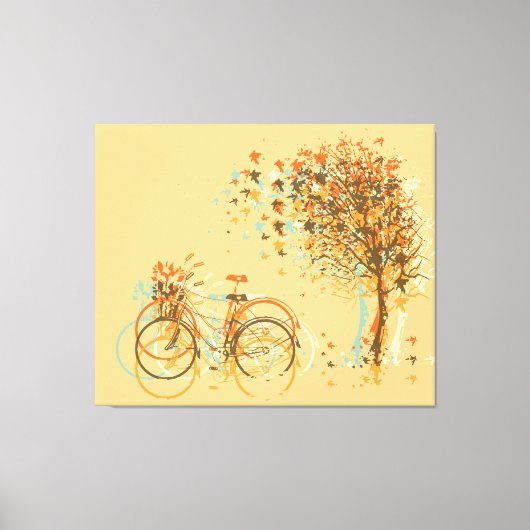 De herfst laat bomen #4 canvas afdruk (Voorkant)