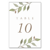 De herfst laat botanische bruiloft over kaart (Voorkant)