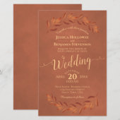 De herfst laat de begroting van Terracotta uitnodi (Voorkant / Achterkant)