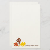 De herfst laat de Groeten van de Seizoenfabriek Briefpapier (Voorkant / Achterkant)