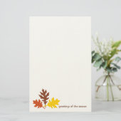 De herfst laat de Groeten van de Seizoenfabriek Briefpapier (Staand voorkant)