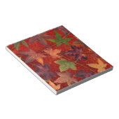 De herfst laat de Herfst de seizoenboom verlaten,  Notitieblok (Schuin)