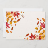 De herfst laat de Kaart van het Lijst van de Foto  (Achterkant)