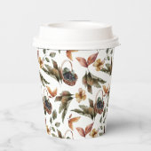 De herfst laat de mandenmakerij vallen papieren bekers (Achterkant)