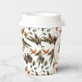 De herfst laat de mandenmakerij vallen papieren bekers (Rechts)