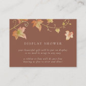 De herfst laat de moderne Herfst-display uit Informatiekaartje (Voorkant)