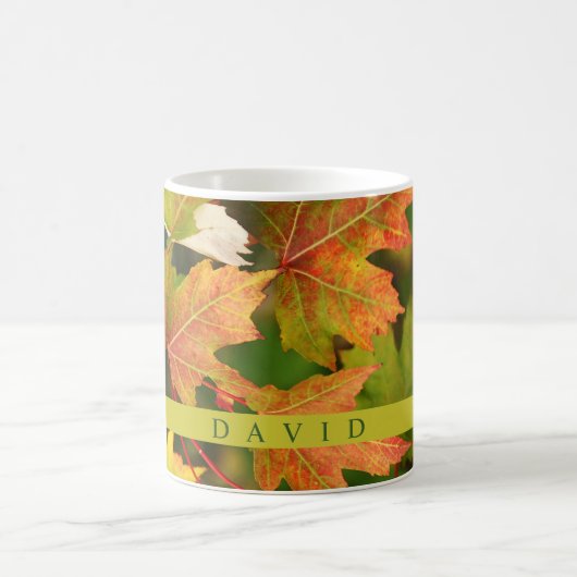 De herfst laat de Mok van koffie achter (Center)