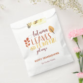 De herfst laat de pompoen alsjeblieft blij met de  bedankzakje (Gezegeld)