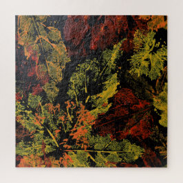De herfst laat de puzzel van de puzzel