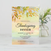 De herfst laat de Thanksgiving Innodiging Kaart (Staand voorkant)