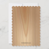 De herfst laat de Thanksgiving van de Binnenpartij Kaart (Achterkant)