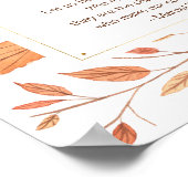 De herfst laat de Thanksgiving van Friendsgiving o Poster (Hoek)