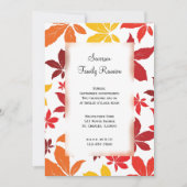 De herfst laat de Uitnodiging van de Familie van d (Voorkant)