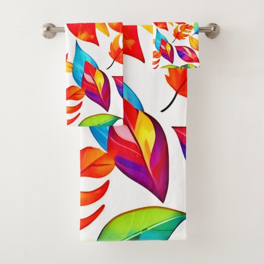 De herfst laat een Abstract patroon achter Bad Handdoek (Insitu)