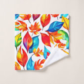 De herfst laat een Abstract patroon achter Bad Handdoek (Wasdoekje)