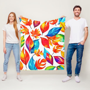 De herfst laat een Abstract patroon achter Fleece Deken
