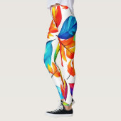 De herfst laat een Abstract patroon achter Leggings (Links)