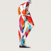 De herfst laat een Abstract patroon achter Leggings (Rechts)
