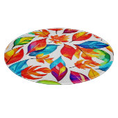 De herfst laat een Abstract patroon achter Snijplank (Hoek)