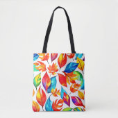 De herfst laat een Abstract patroon achter Tote Bag (Voorkant)