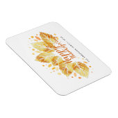 De herfst laat een Happy Thanksgiving-cadeautje vo Magneet (Rechterzijde)