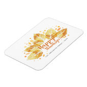 De herfst laat een Happy Thanksgiving-cadeautje vo Magneet (Linkerzijde)