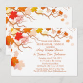 De herfst laat een repetitief diner autm2 kaart (Voorkant / Achterkant)