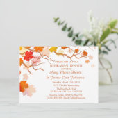 De herfst laat een repetitief diner autm2 kaart (Staand voorkant)