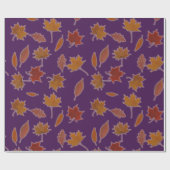 De herfst laat Fotografie op de Kleur van de Douan Cadeaupapier (Vlak)