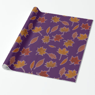 De herfst laat Fotografie op de Kleur van de Douan Cadeaupapier