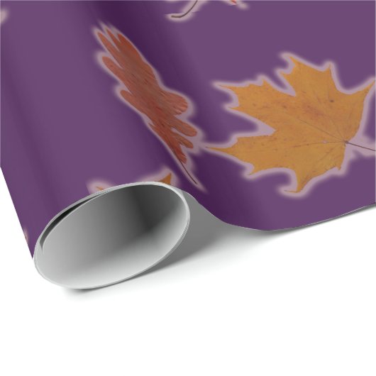 De herfst laat Fotografie op de Kleur van de Douan Cadeaupapier (Rol Hoek)