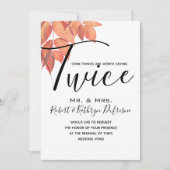 De herfst laat Gezegde het tweemaal stemhernieuwin Kaart (Voorkant)