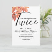 De herfst laat Gezegde het tweemaal stemhernieuwin Kaart (Staand voorkant)