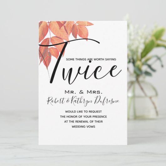 De herfst laat Gezegde het tweemaal stemhernieuwin Kaart (Staand voorkant)