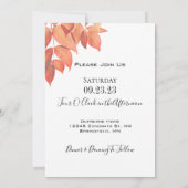 De herfst laat Gezegde het tweemaal stemhernieuwin Kaart (Achterkant)