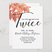 De herfst laat Gezegde het tweemaal stemhernieuwin Kaart (Voorkant / Achterkant)